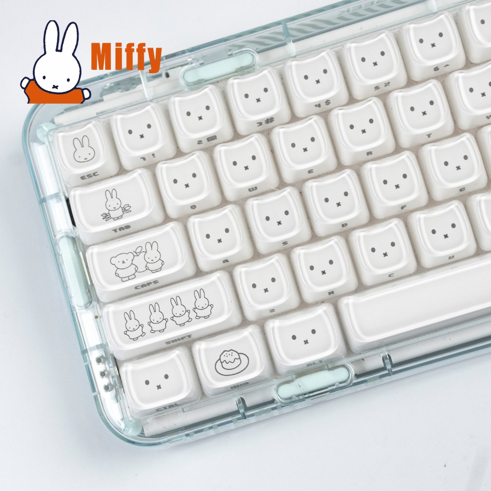 Pad Gaming Console - Kawaii Miffy Keycaps Penutup Kunci Kelinci