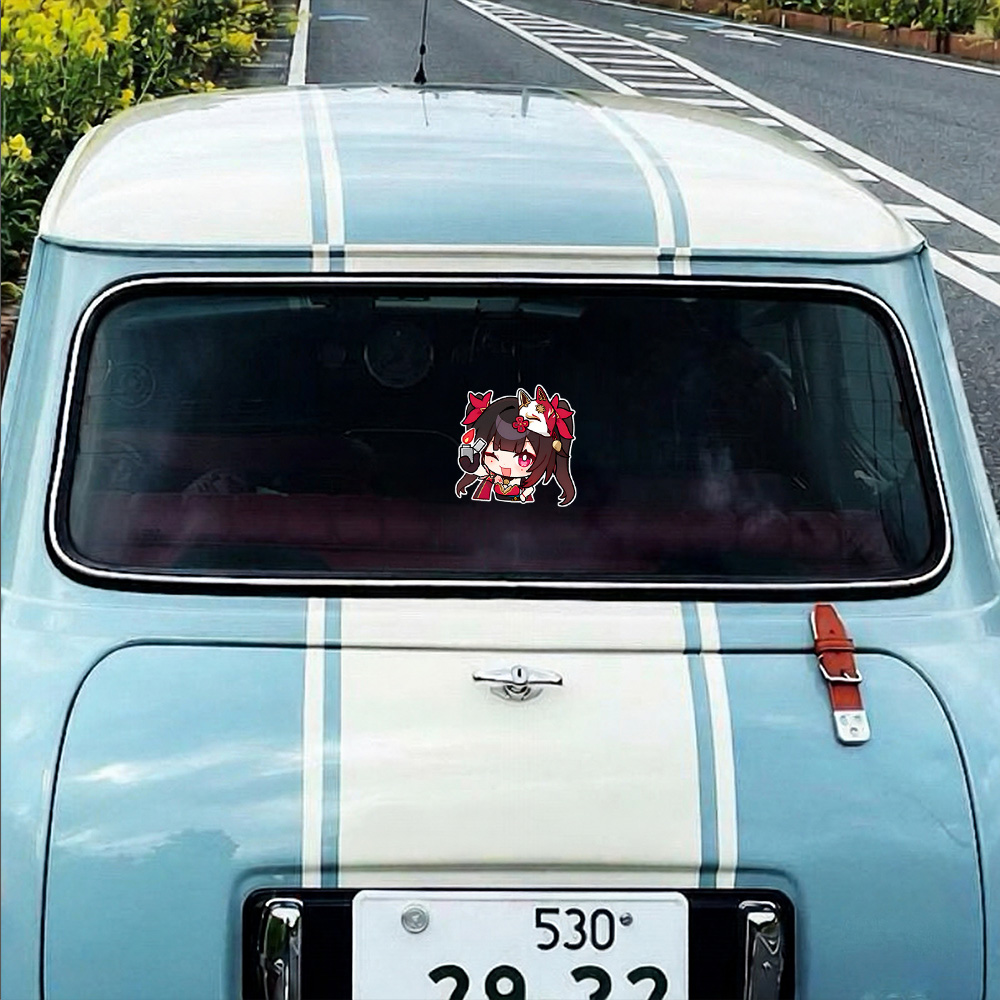 Gaming Console Car - Stiker Mobil Kartun Berkilau Lucu untuk