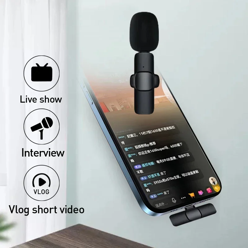 Gaming Console For Your Phone - Mikrofon Lavalier Nirkabel 2.4G Mini Mic