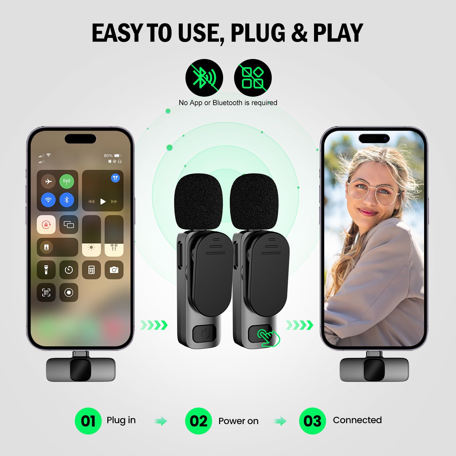 Basix Mikrofon Lavalier Nirkab - Gaming Console For Your Phone ulasan dan harga