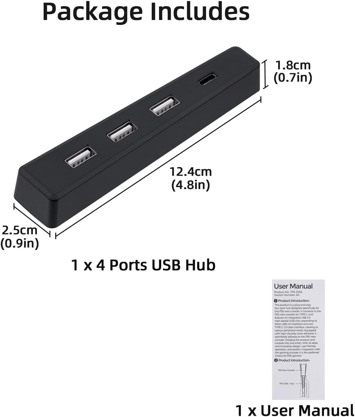 Hub USB 4 port untuk PS5 Slim  - Gaming Console Ps5 ulasan dan harga