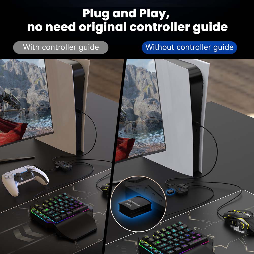 Untuk PS5 Gaming Keyboard Mous - Gaming Console Ps5 ulasan dan harga