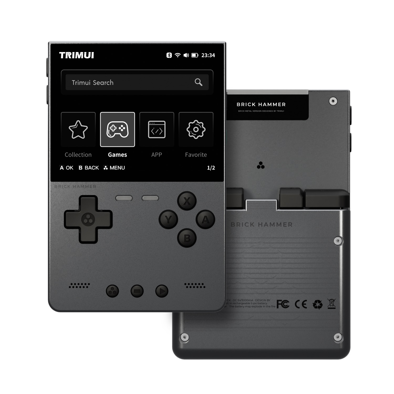 TRIMUI BRICK HAMMER Konsol Gam - Gaming Console Car ulasan dan harga